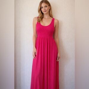 Elegant Pink Maxi Dress